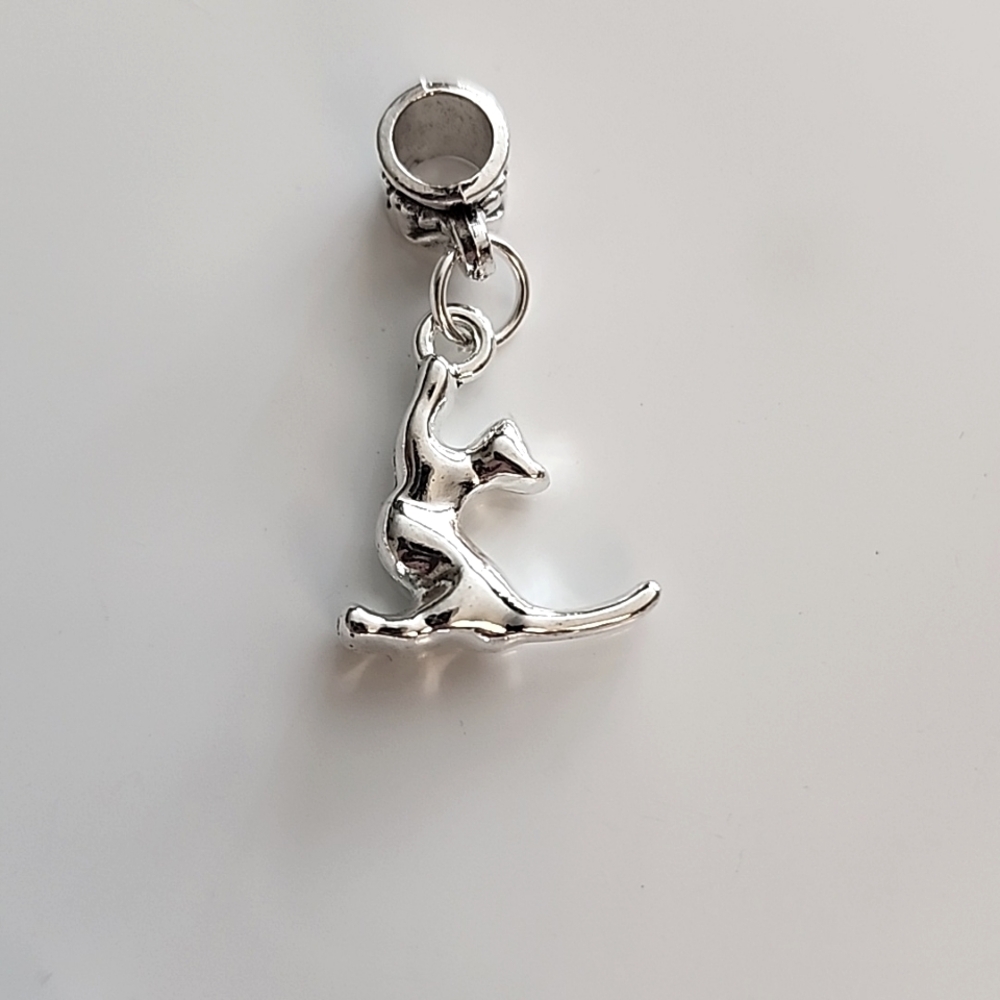 Cat Charm for European Style Bracelets Fits Pandora Systems